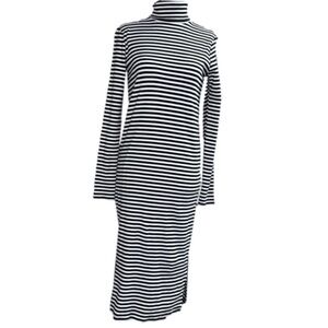 NWOT Joe Fresh Black and White Striped Dress - Size Small